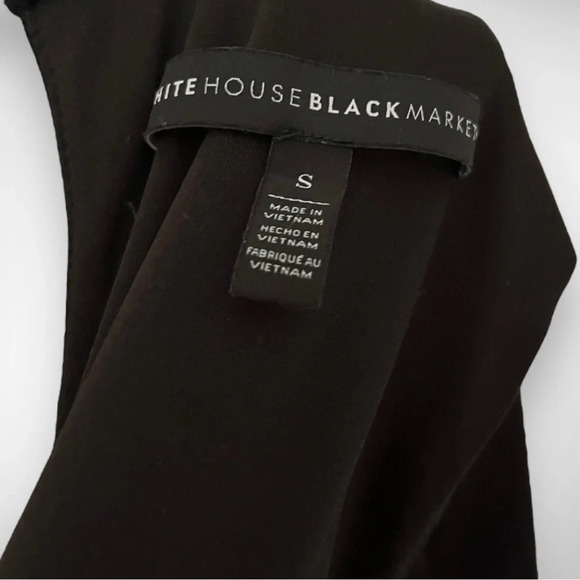 WHITE HOUSE BLACK MARKET Women's Sleeveless Mock Neck Shift Dress Small | EUC - Picture 7 of 8